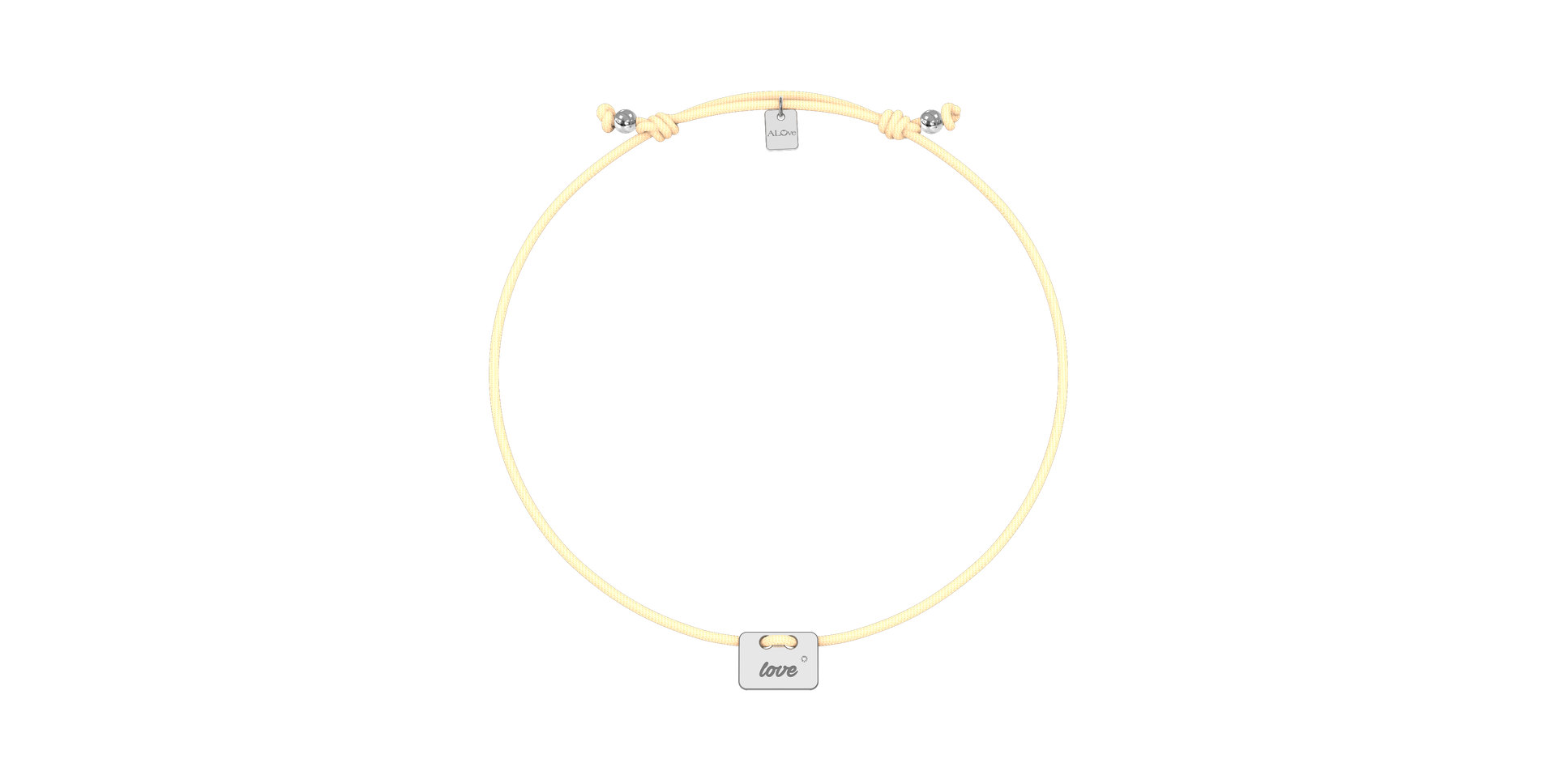 Diamond bracelet Military Stamp Love