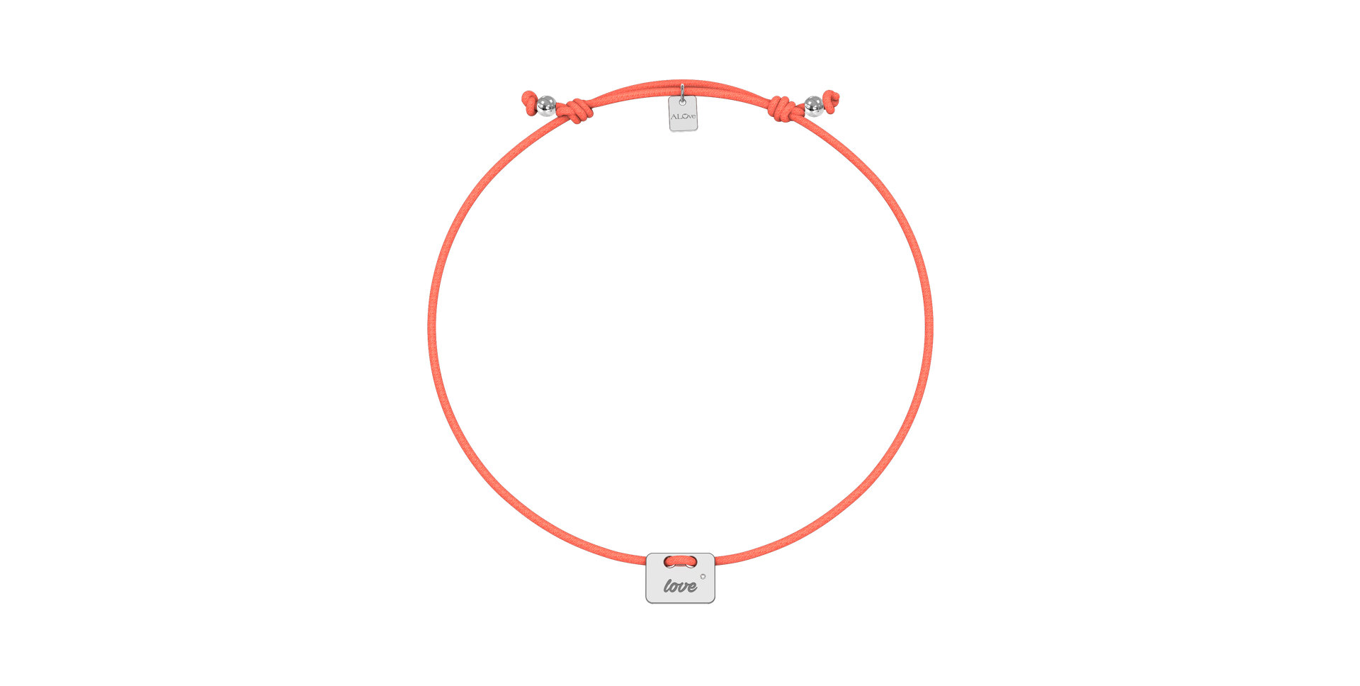 Diamond bracelet Military Stamp Love