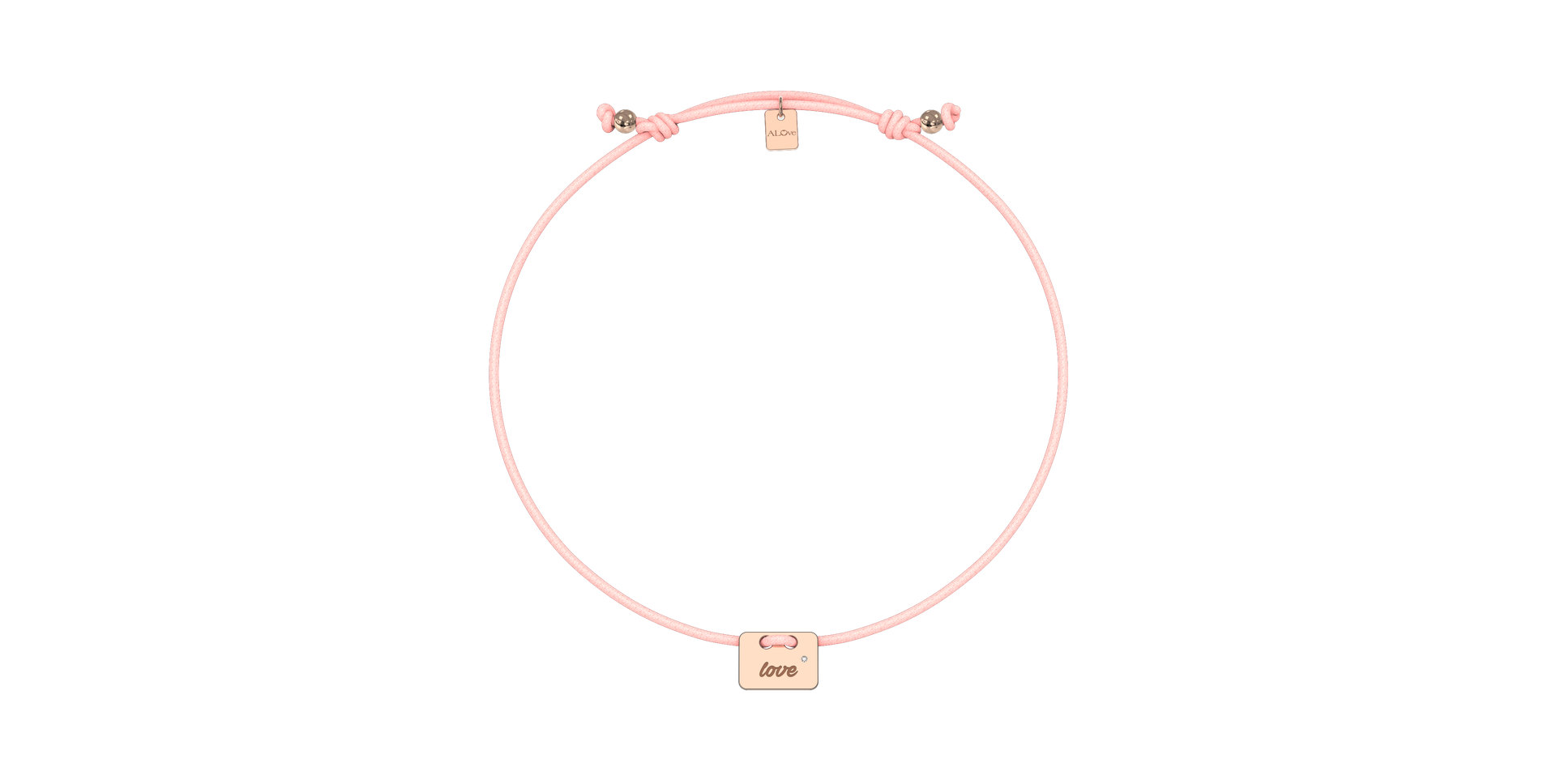 Diamond bracelet Military Stamp Love