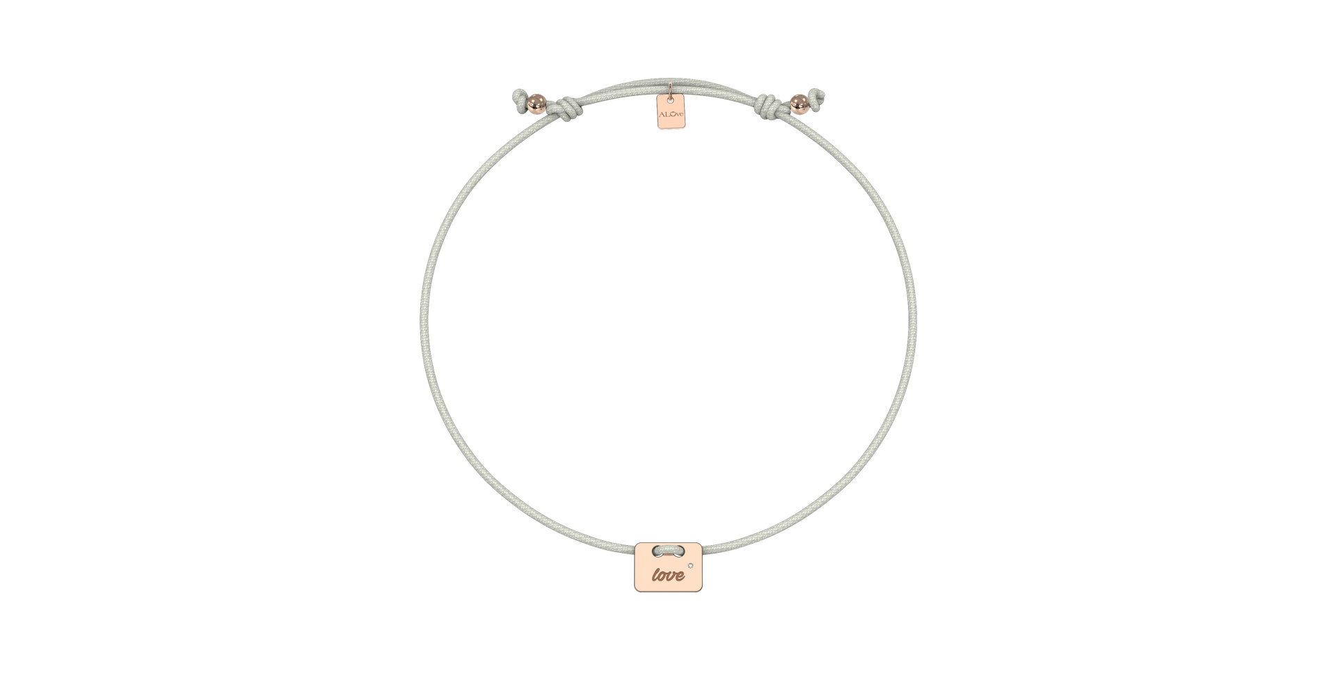 Diamond bracelet Military Stamp Love