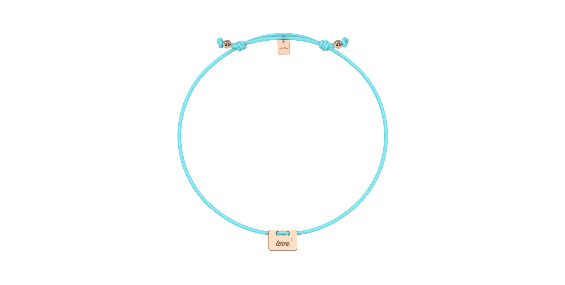 Diamond bracelet Military Stamp Love