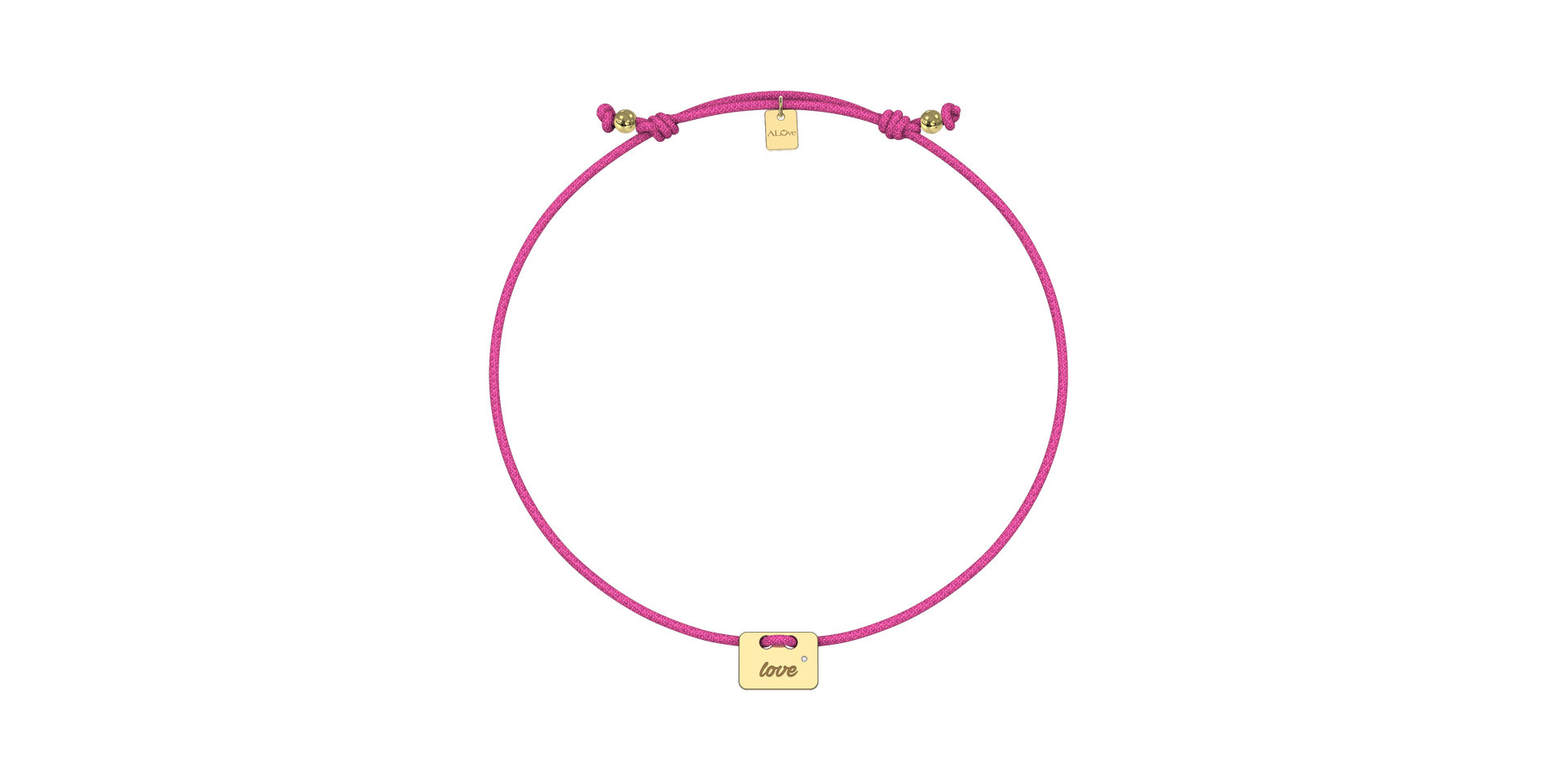 Diamond bracelet Military Stamp Love