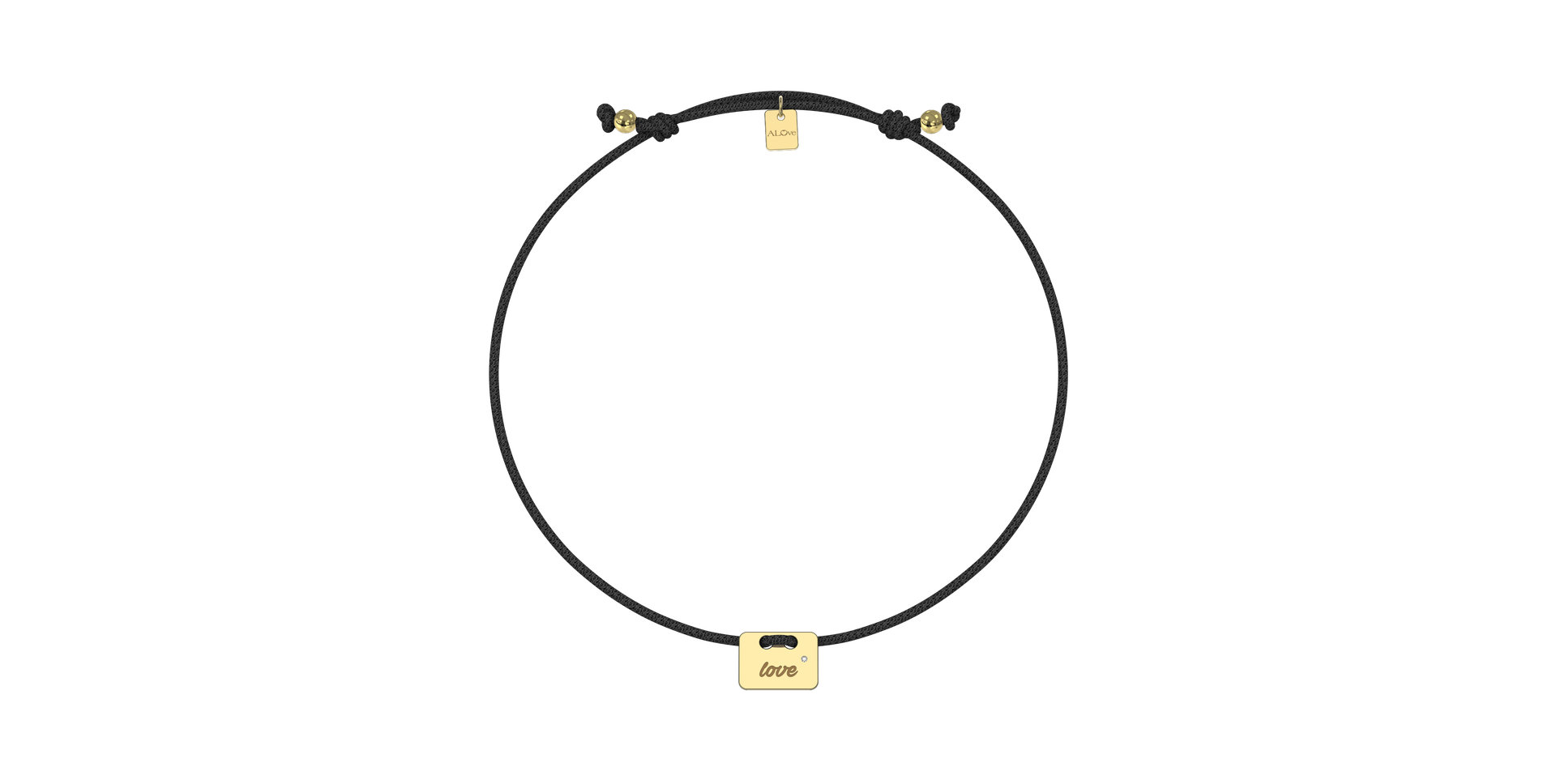 Diamond bracelet Military Stamp Love