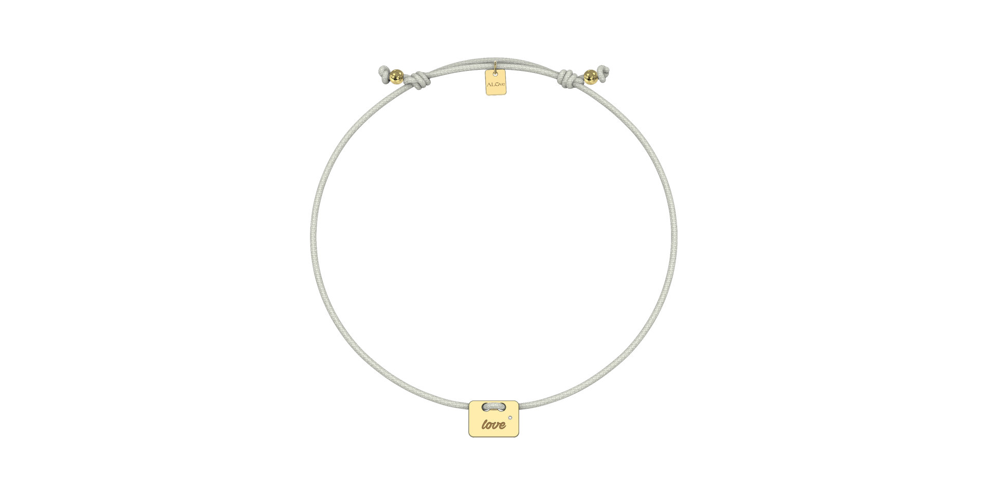 Diamond bracelet Military Stamp Love