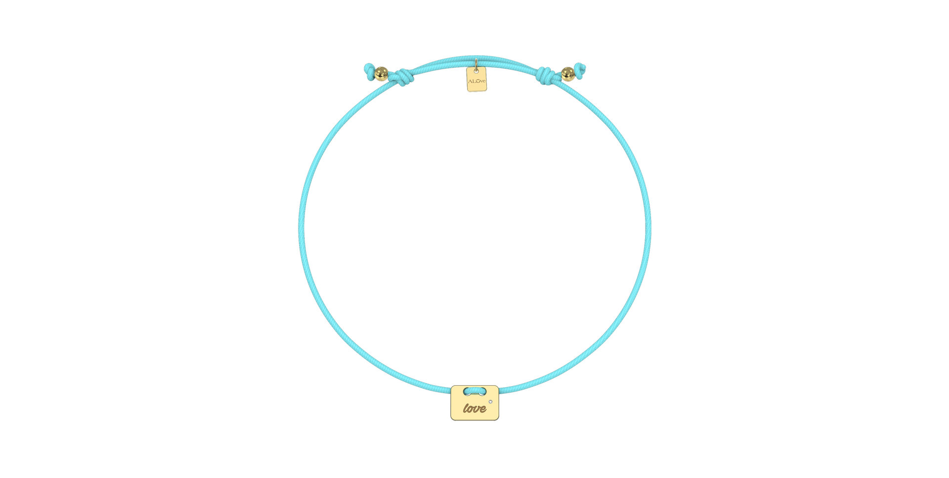 Diamond bracelet Military Stamp Love