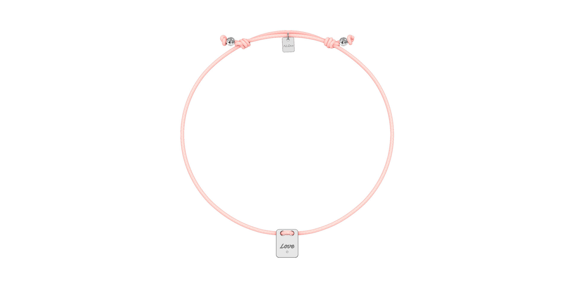 Diamond bracelet Mini Stamp Love