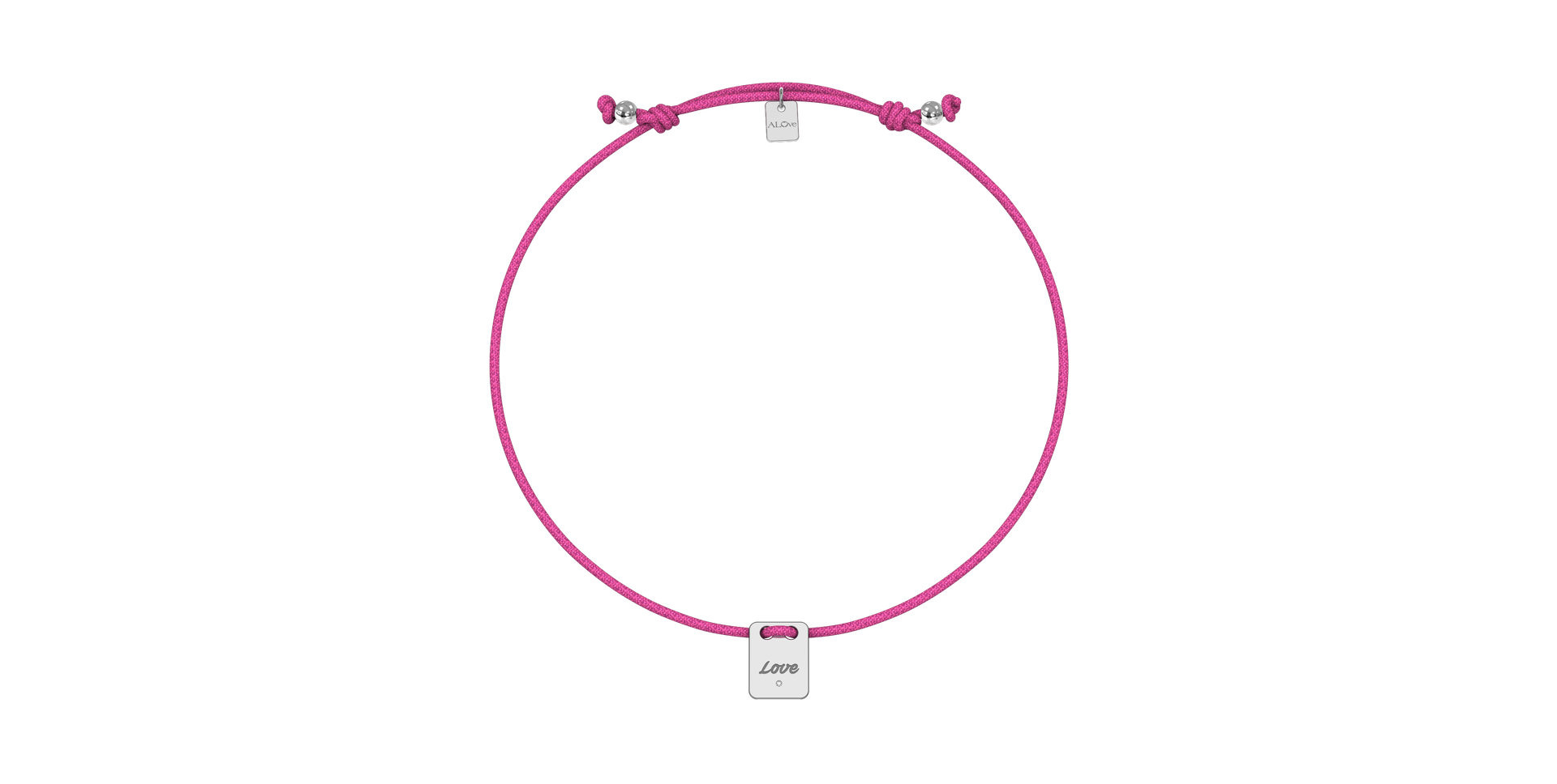 Diamond bracelet Mini Stamp Love