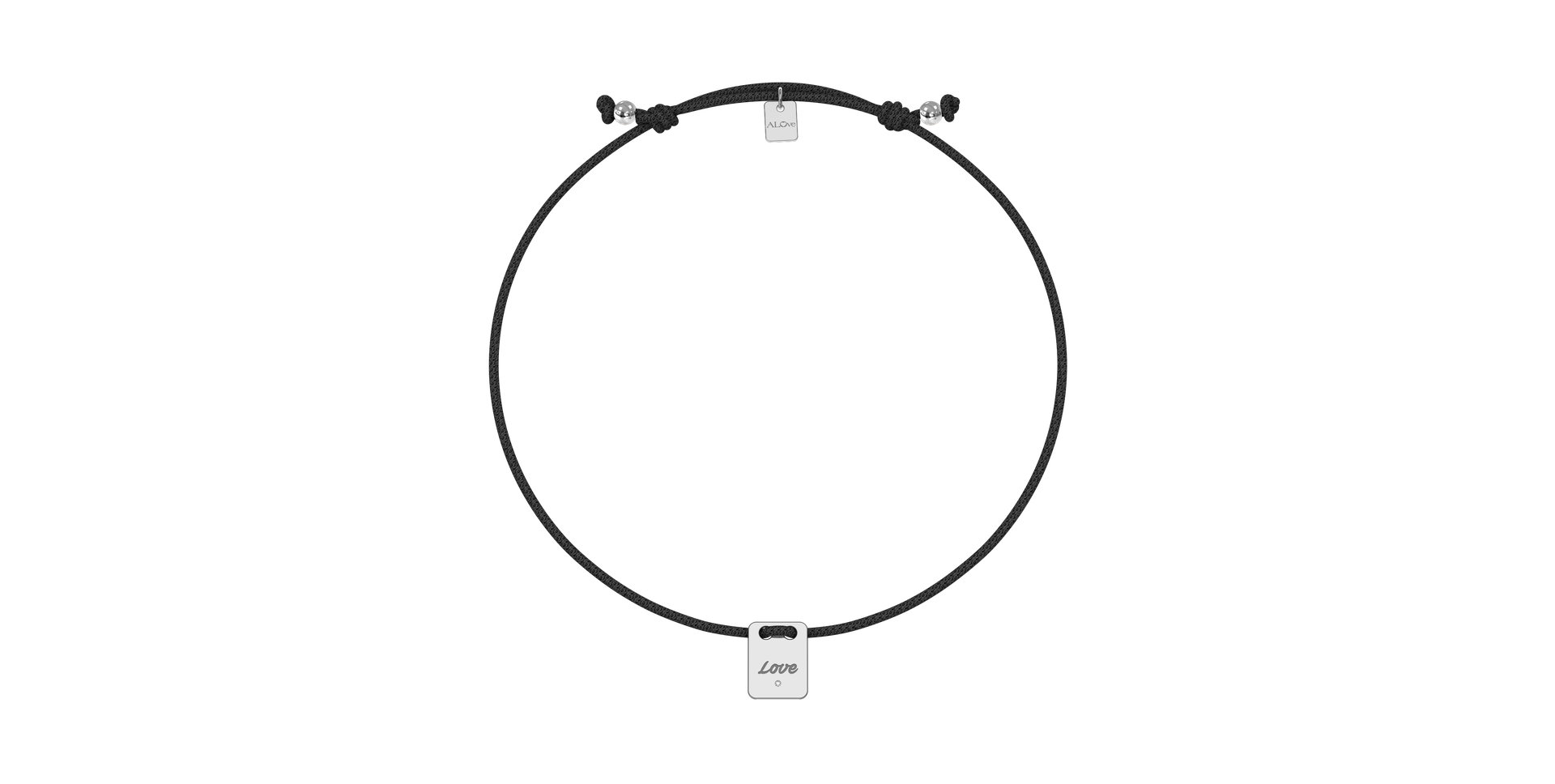 Diamond bracelet Mini Stamp Love