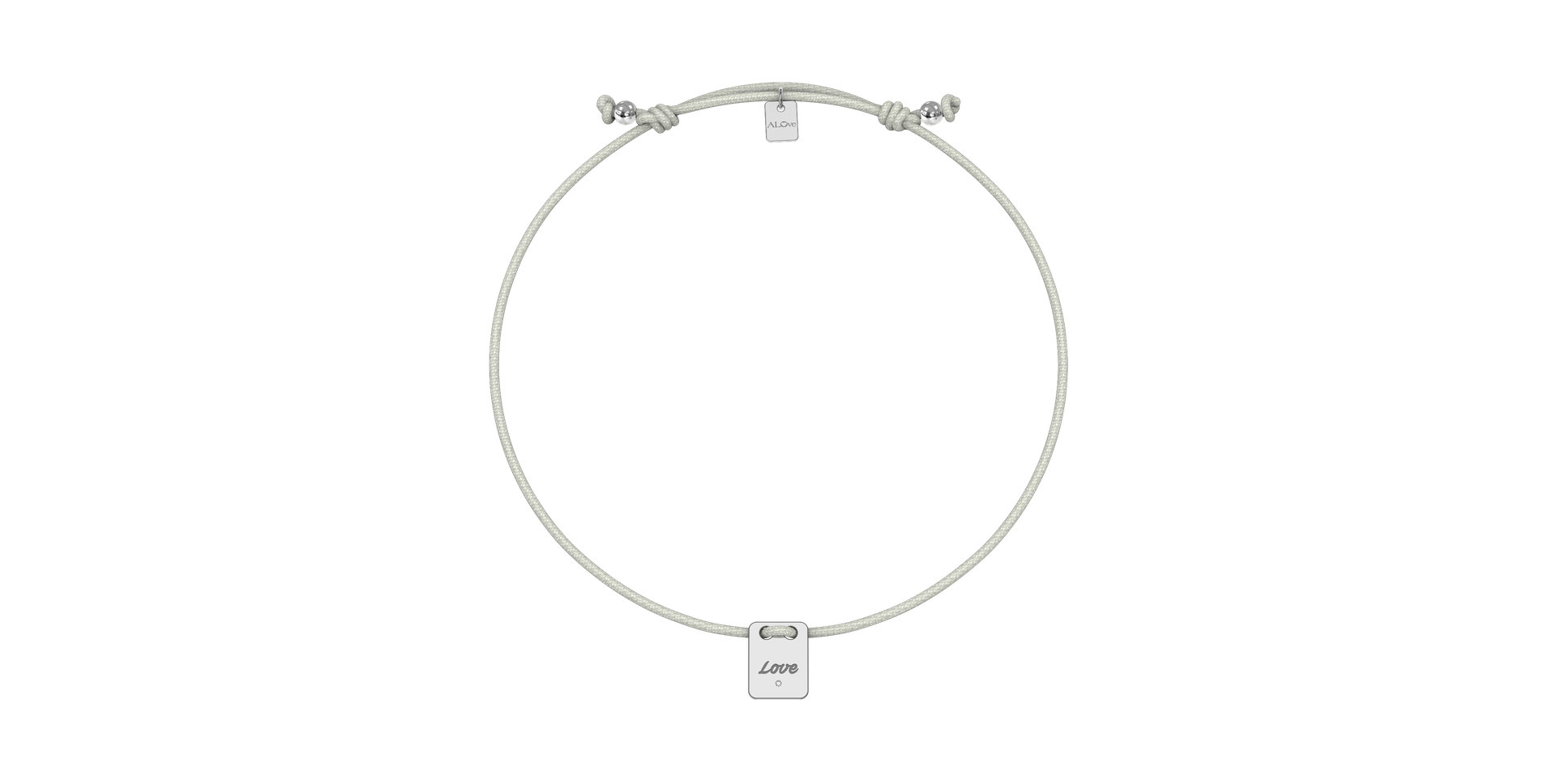 Diamond bracelet Mini Stamp Love