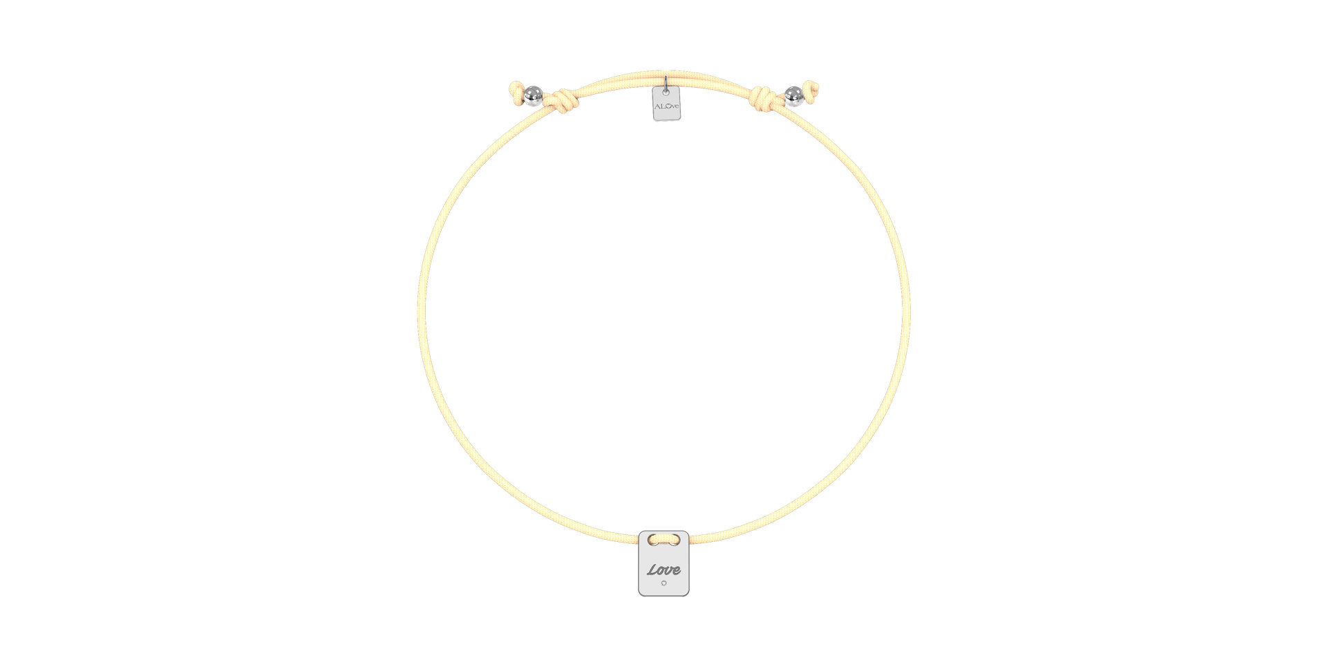 Diamond bracelet Mini Stamp Love