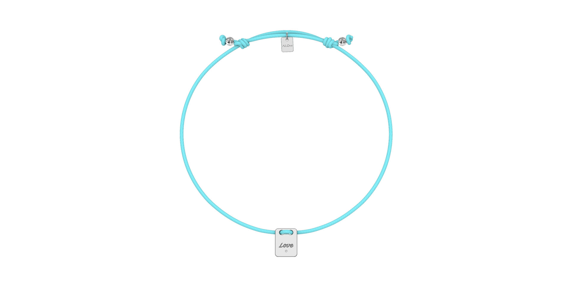 Diamond bracelet Mini Stamp Love