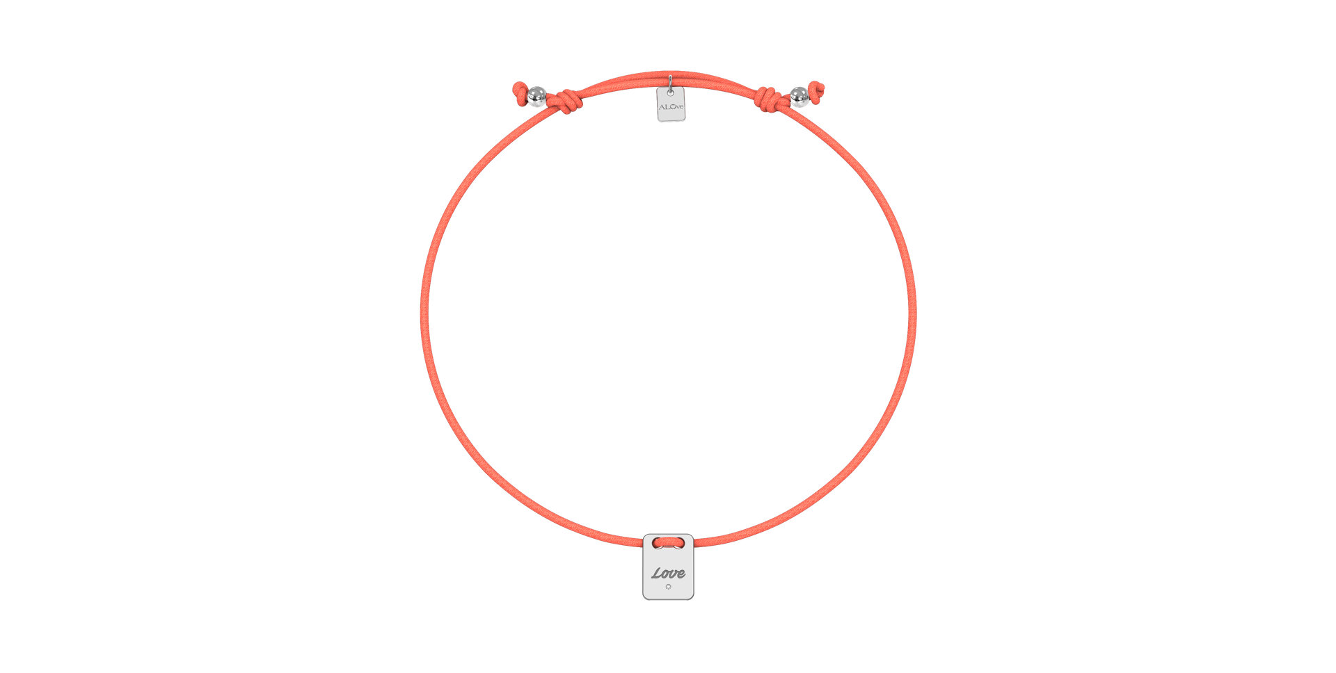 Diamond bracelet Mini Stamp Love