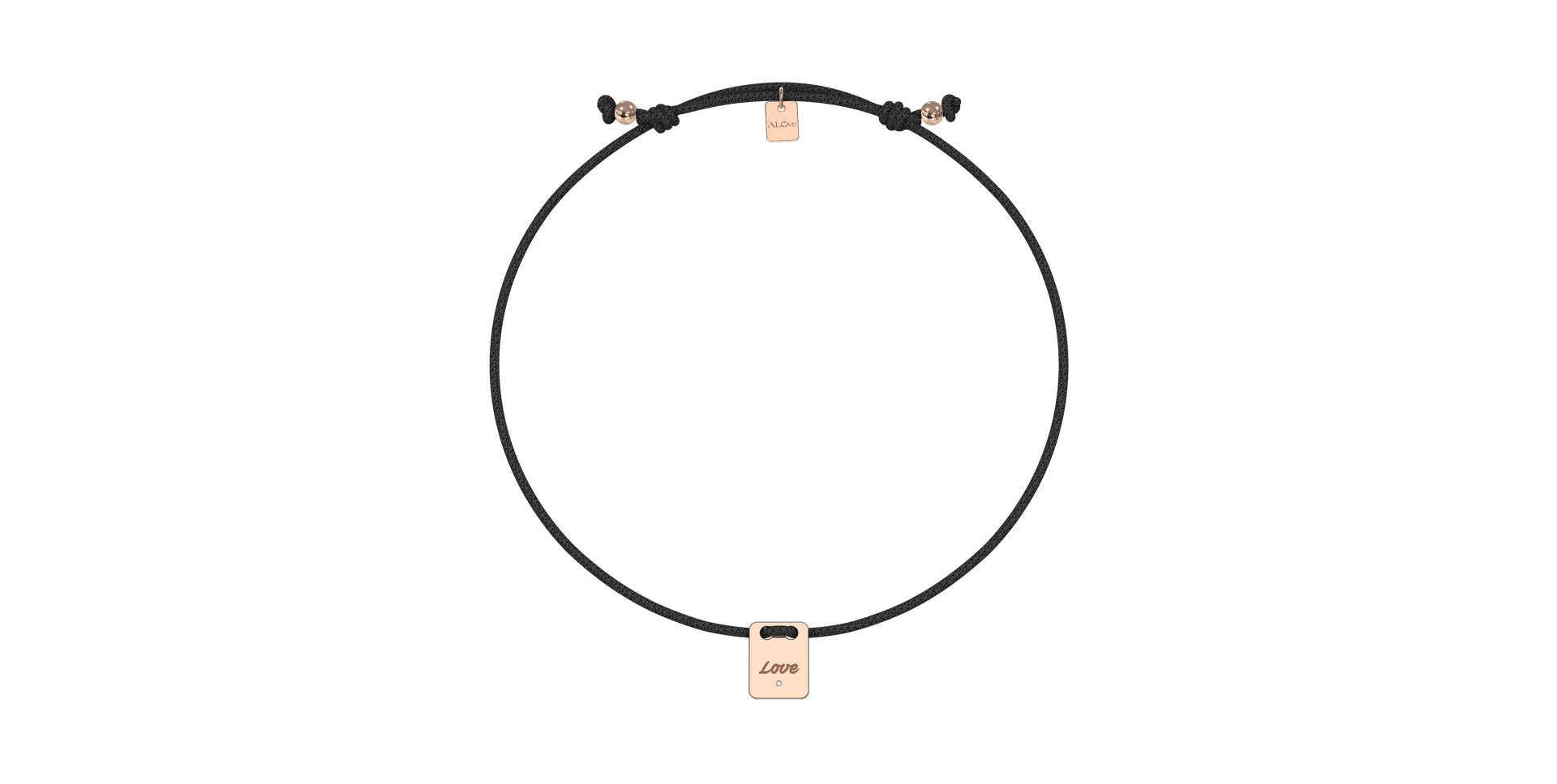 Diamond bracelet Mini Stamp Love