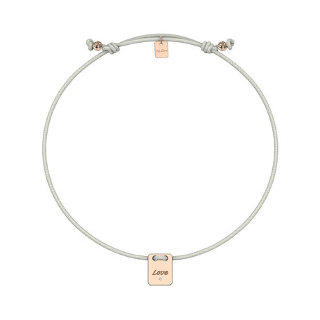 Diamond bracelet Mini Stamp Love