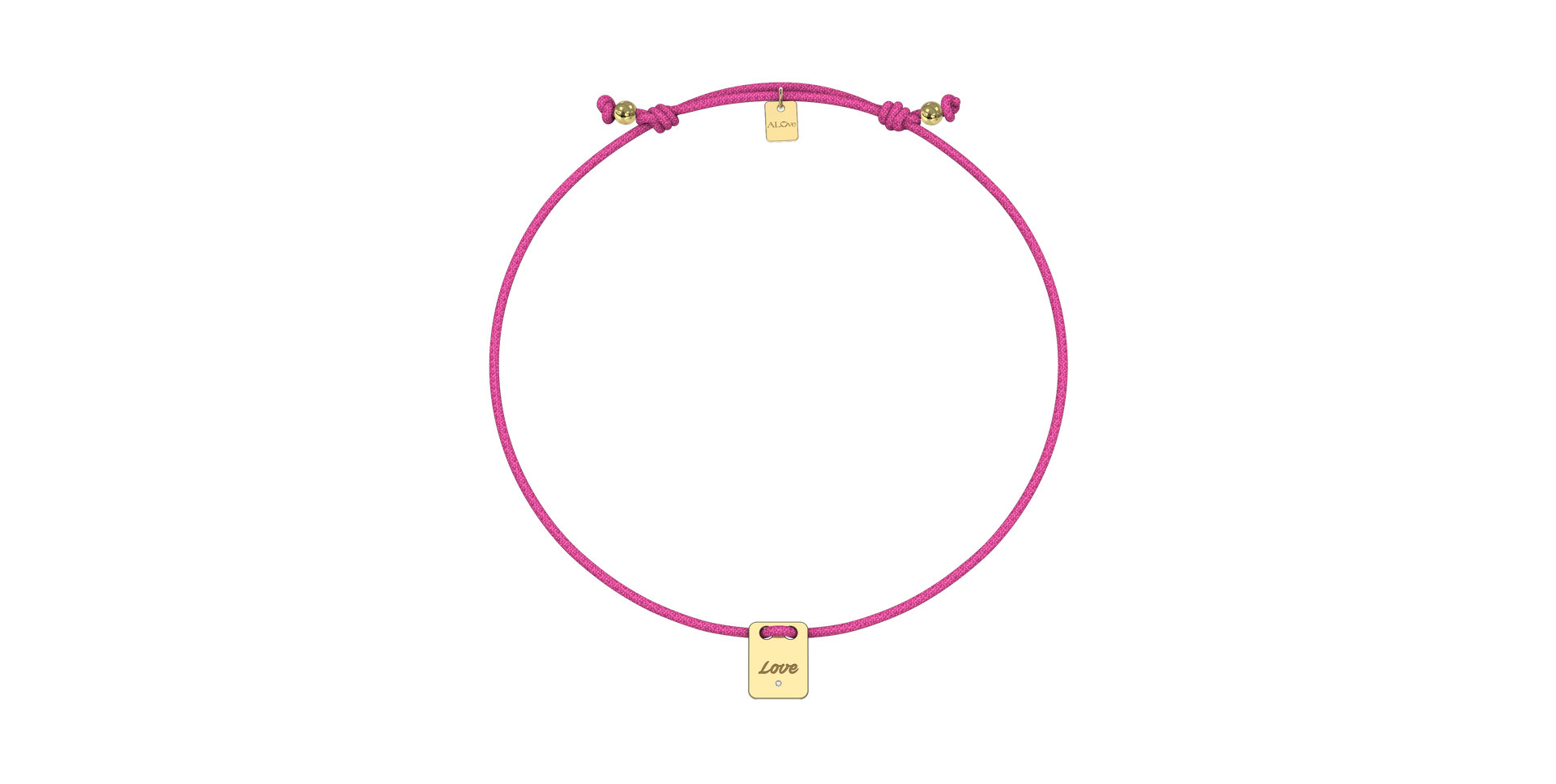 Diamond bracelet Mini Stamp Love