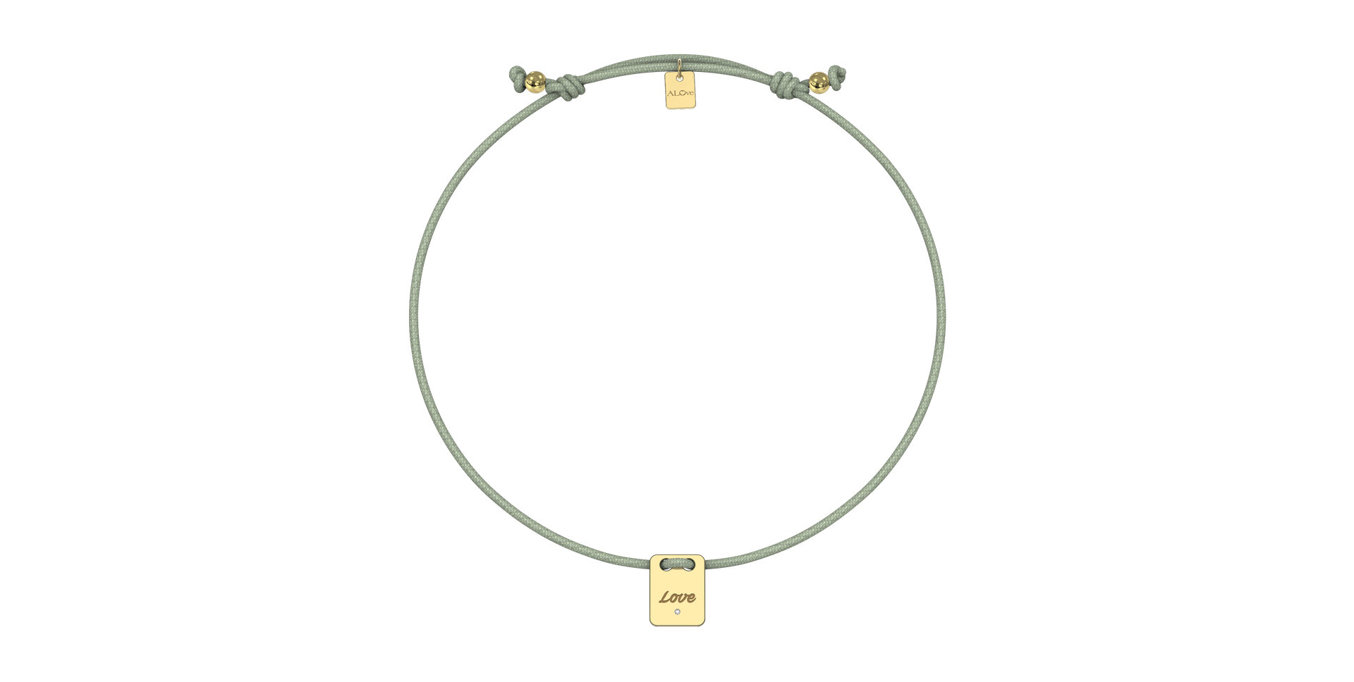 Diamond bracelet Mini Stamp Love