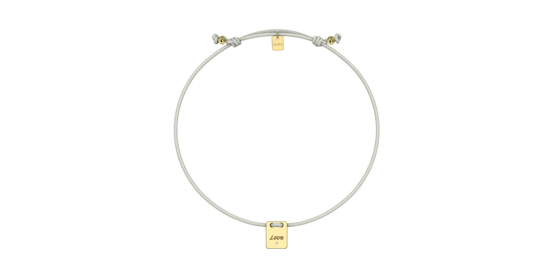 Diamond bracelet Mini Stamp Love