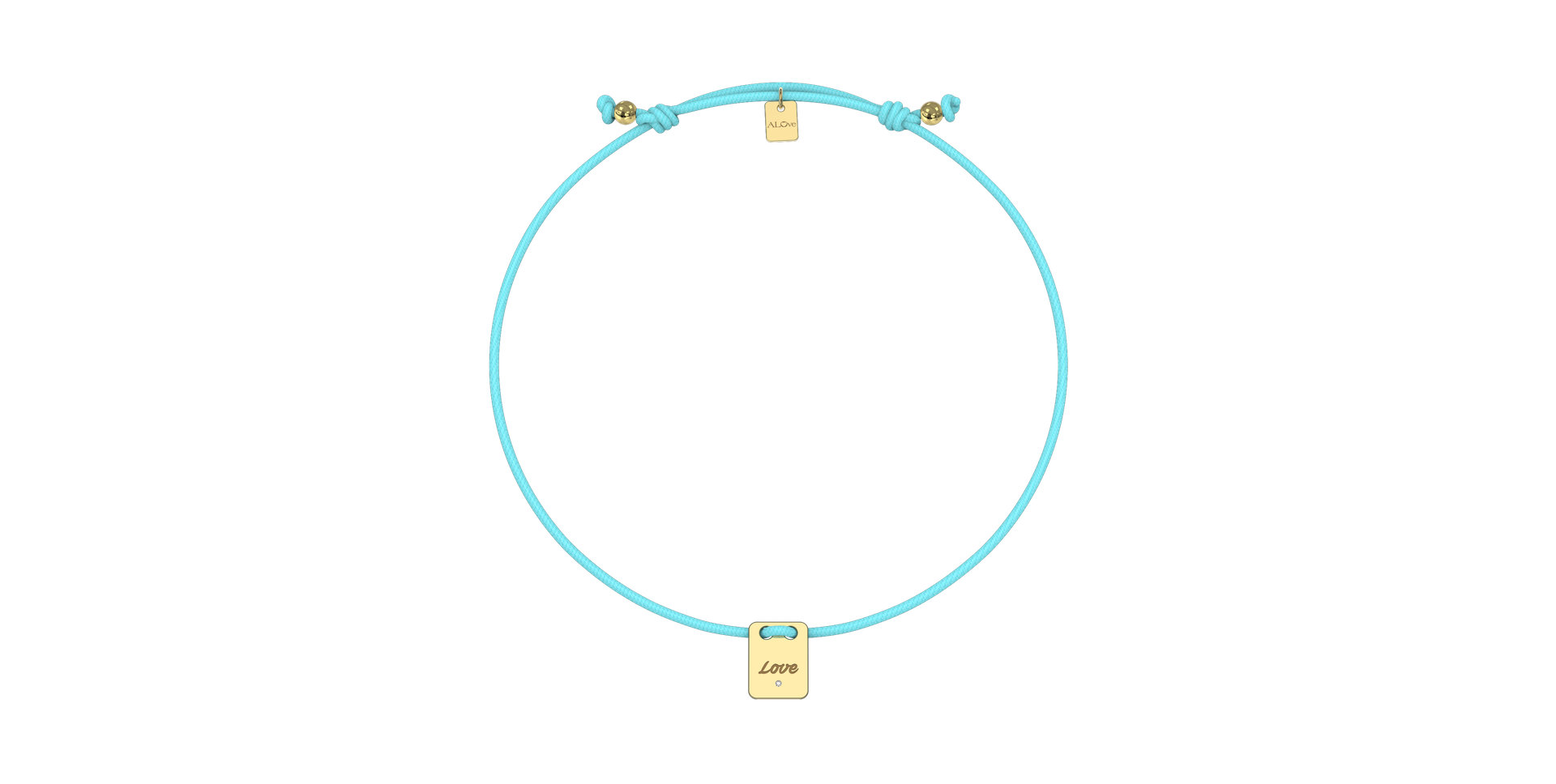 Diamond bracelet Mini Stamp Love