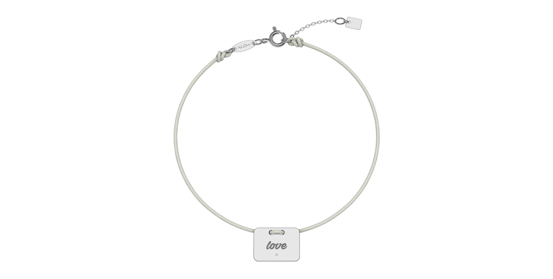 Diamond bracelet Military Stamp Love