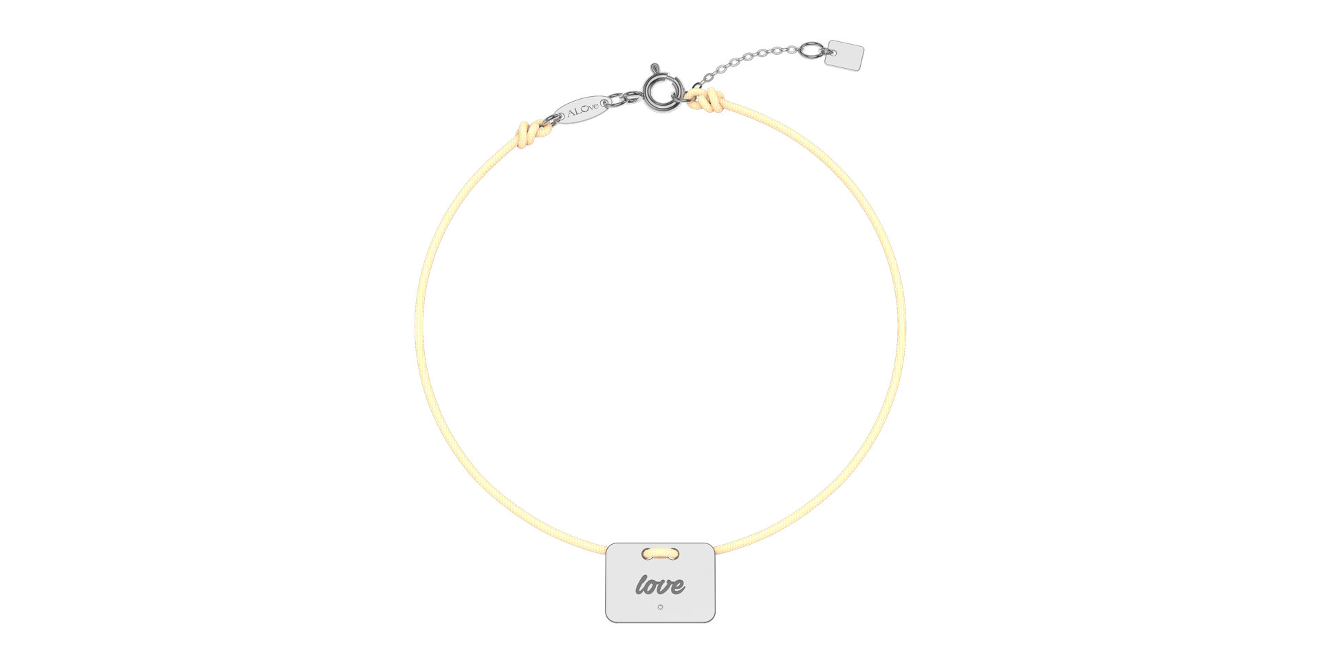 Diamond bracelet Military Stamp Love