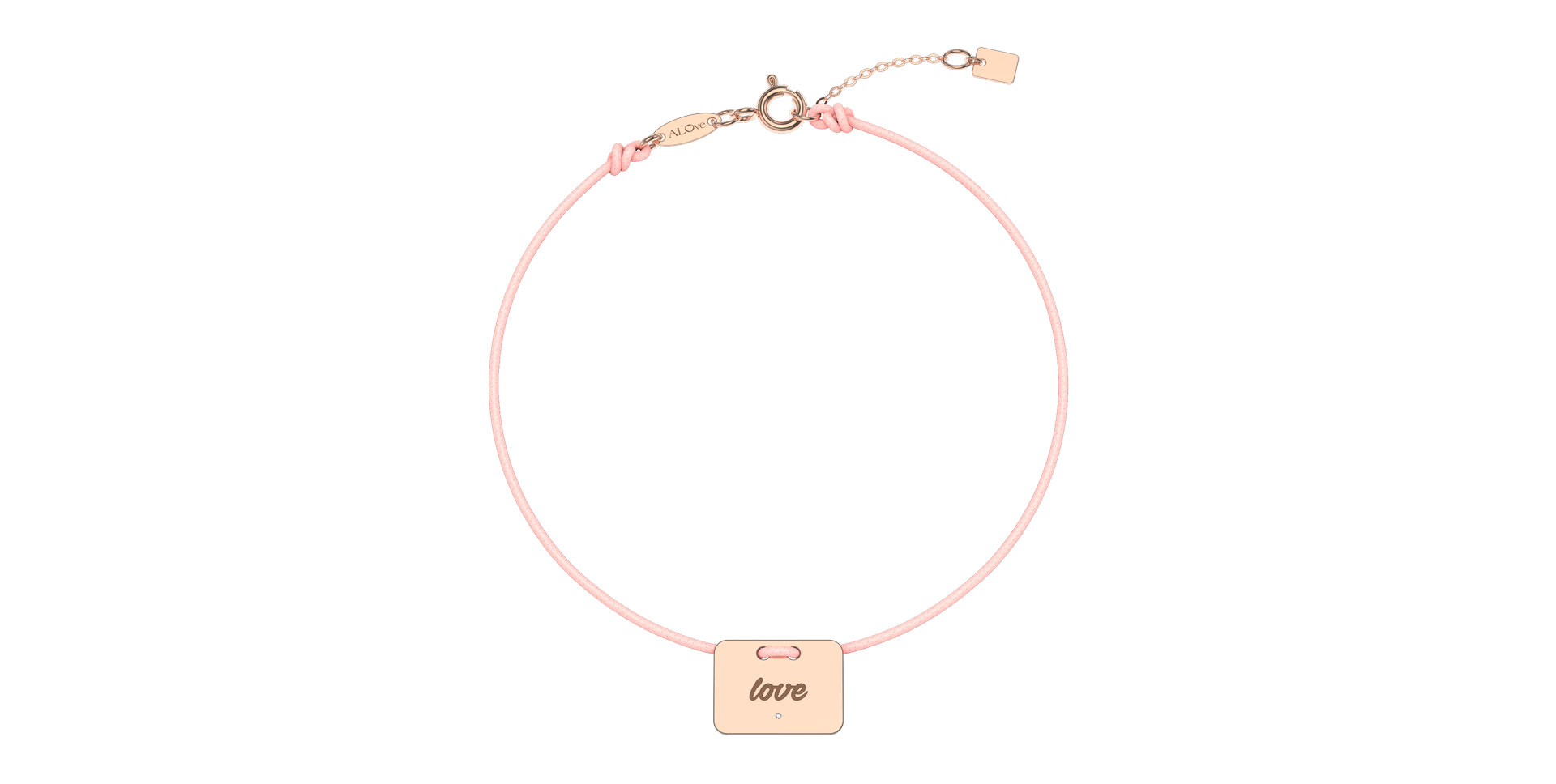 Diamond bracelet Military Stamp Love