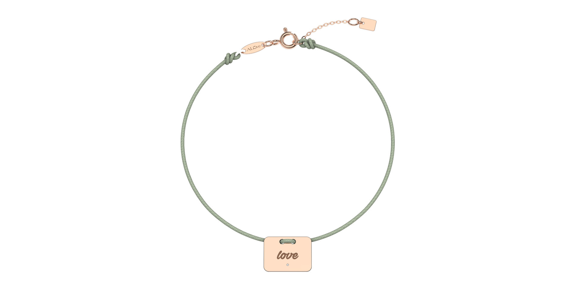 Diamond bracelet Military Stamp Love