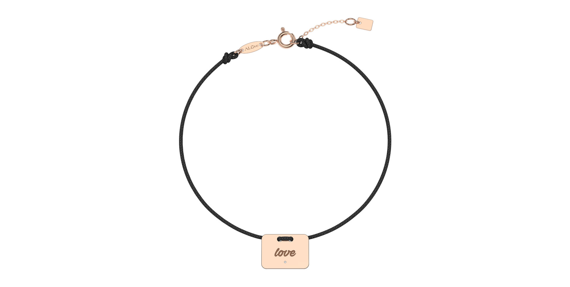 Diamond bracelet Military Stamp Love