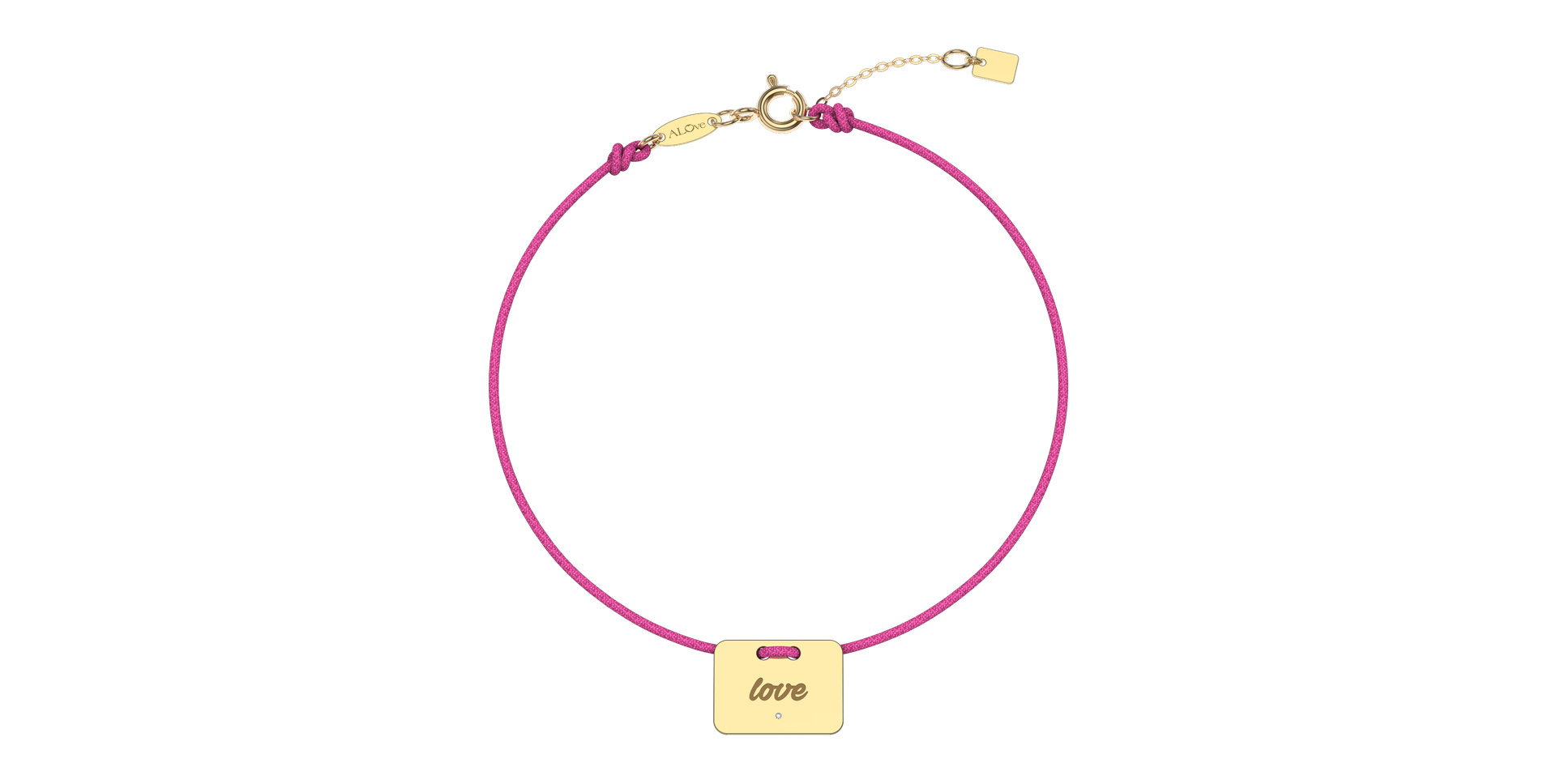 Diamond bracelet Military Stamp Love