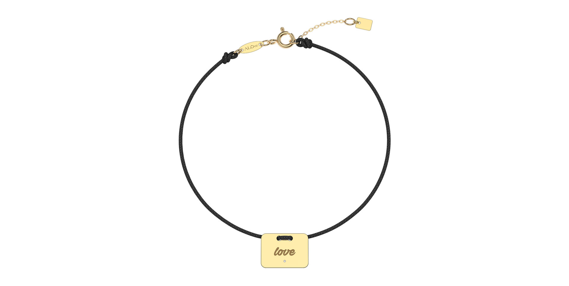 Diamond bracelet Military Stamp Love