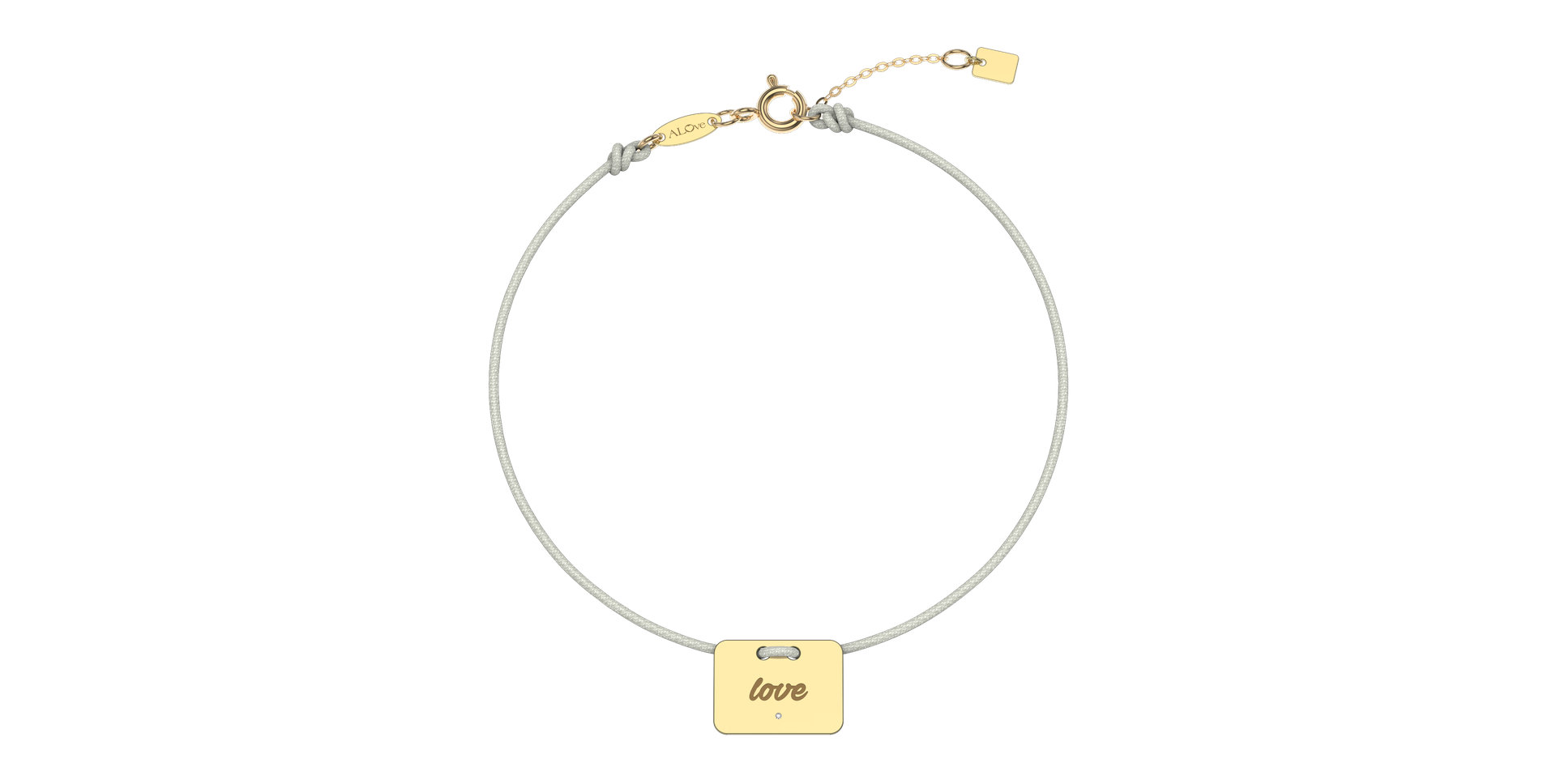 Diamond bracelet Military Stamp Love