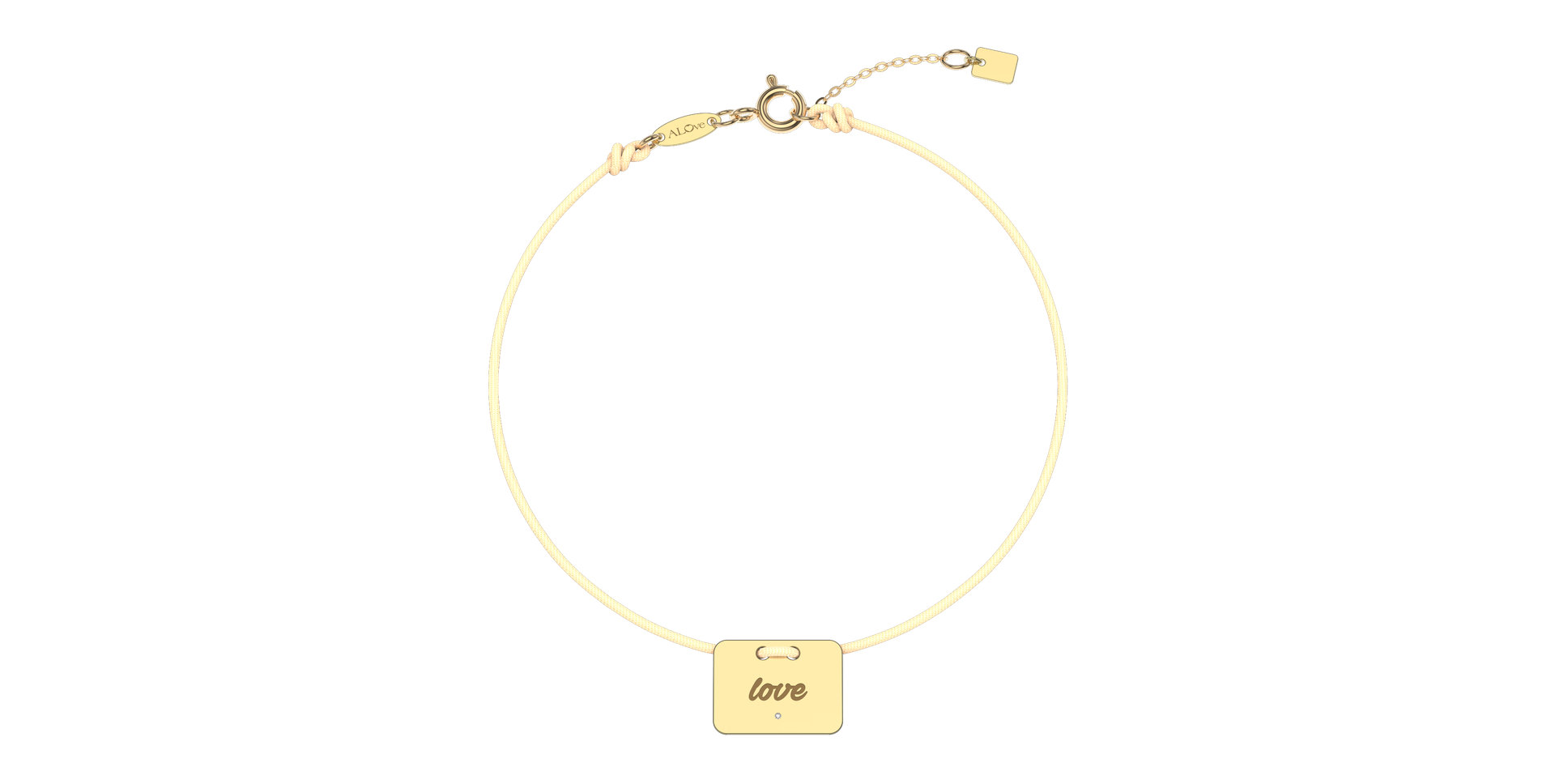 Diamond bracelet Military Stamp Love