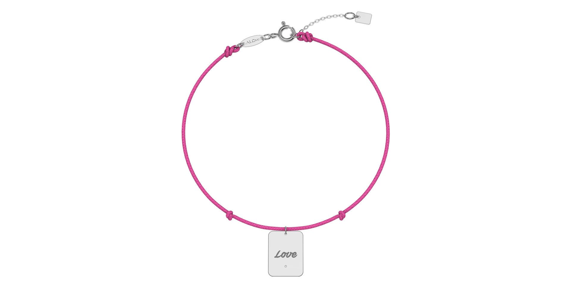 Diamond bracelet Stamp Love