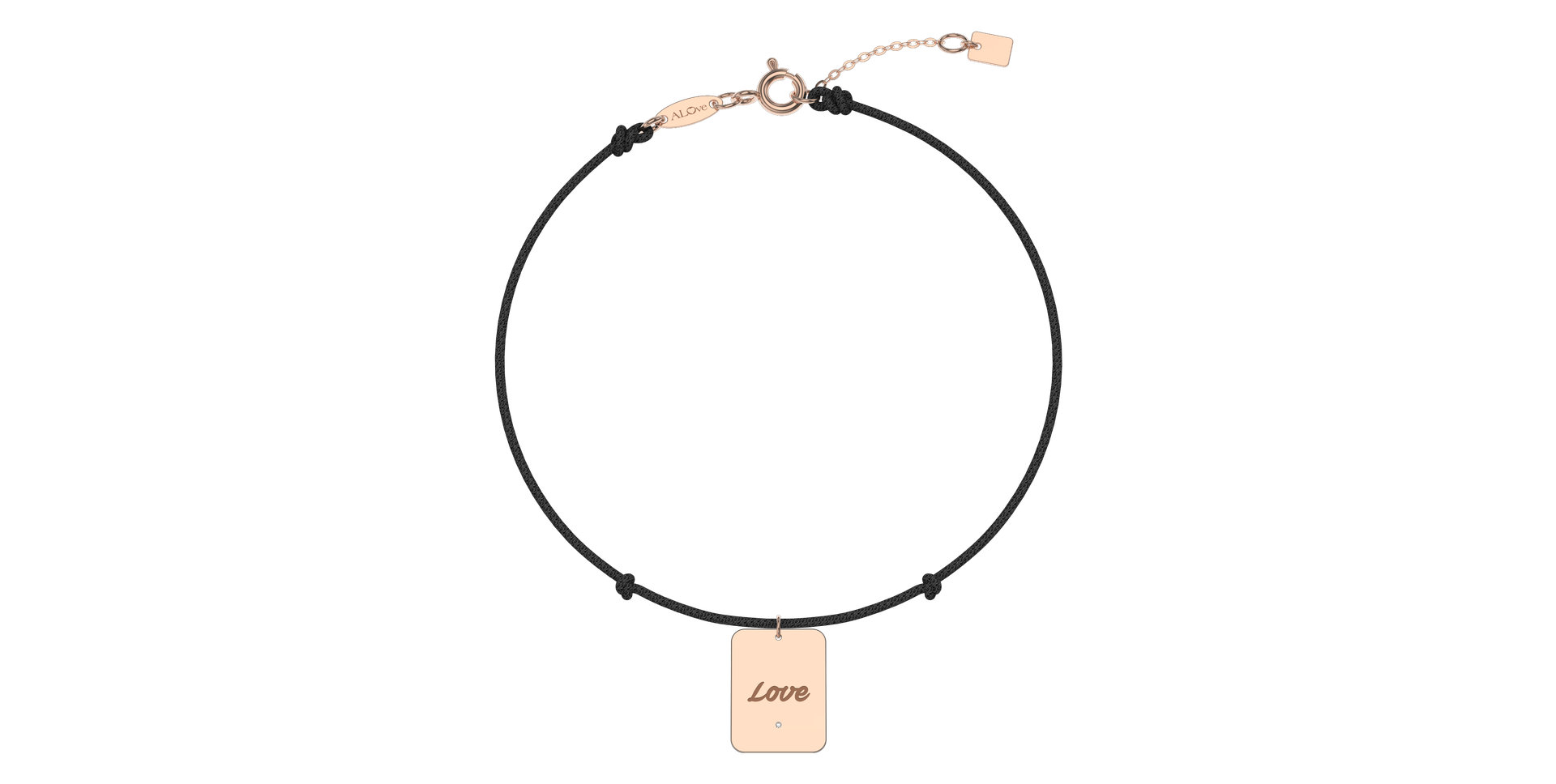 Diamond bracelet Stamp Love