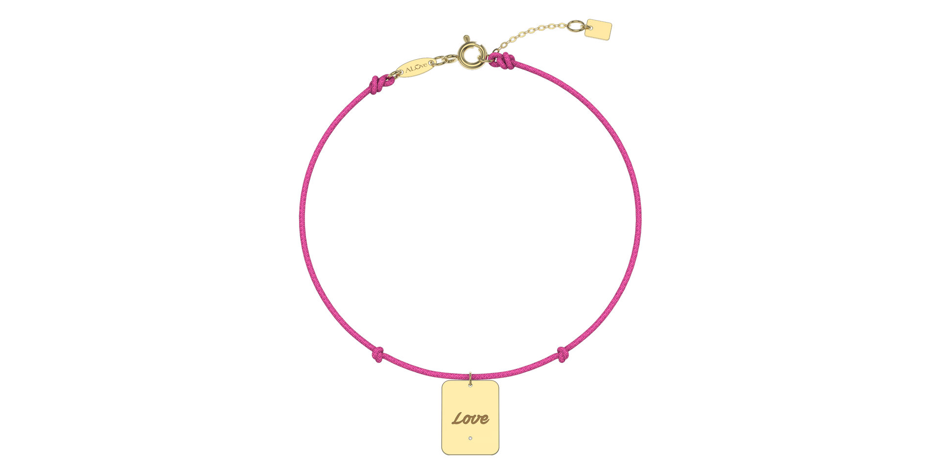 Diamond bracelet Stamp Love