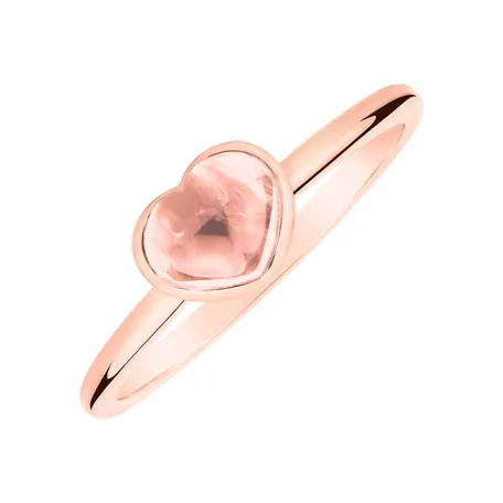 Ring with Rose Quartz Bonbon