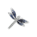 Diamond ring with Sapphire Alluring Dragonfly3