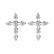 Diamond earrings Sparkling Cross2