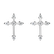Diamond earrings Shiny Cross2