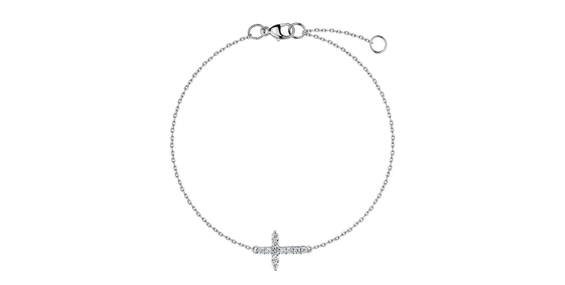 Diamond bracelet Glittering Cross