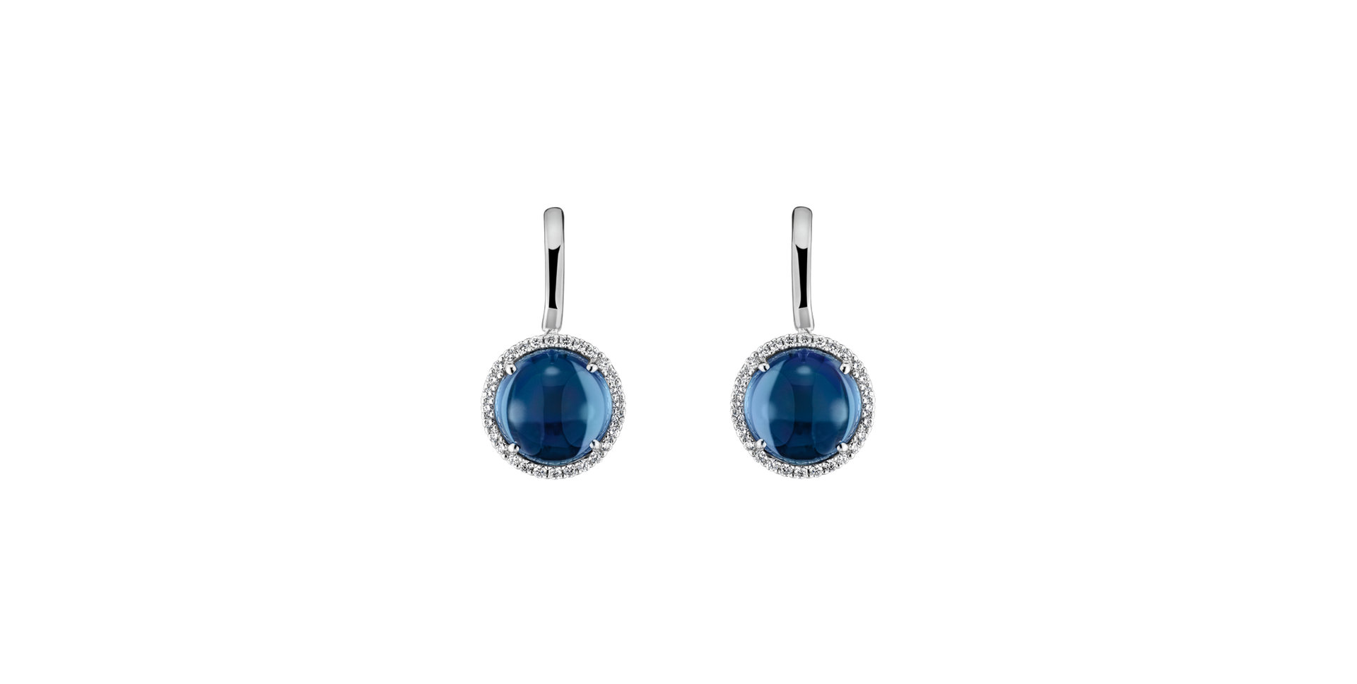 Diamond earrings with Topaz Dream Dimension