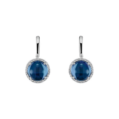Diamond earrings with Topaz Dream Dimension