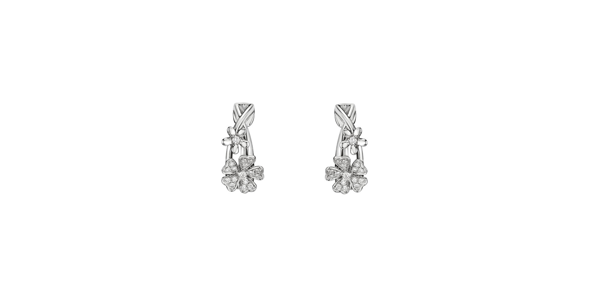 Diamond earrings Floral Beauty
