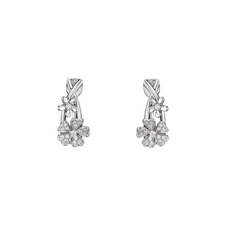 Diamond earrings Floral Beauty