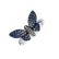 Diamond ring with Sapphire Shiny Wings2