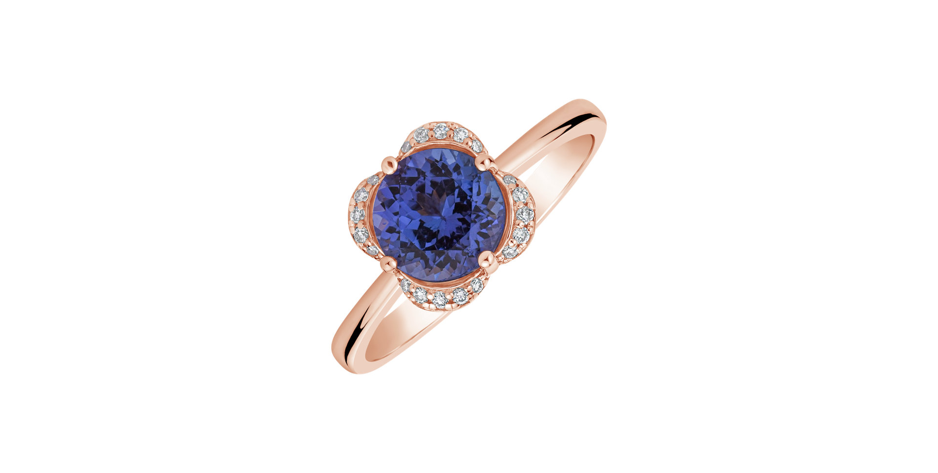 Diamond ring with Tanzanite Tender Blessing