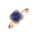 Diamond ring with Tanzanite Tender Blessing2