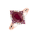 Diamond ring with Ruby and Sapphire Ruby Rose2