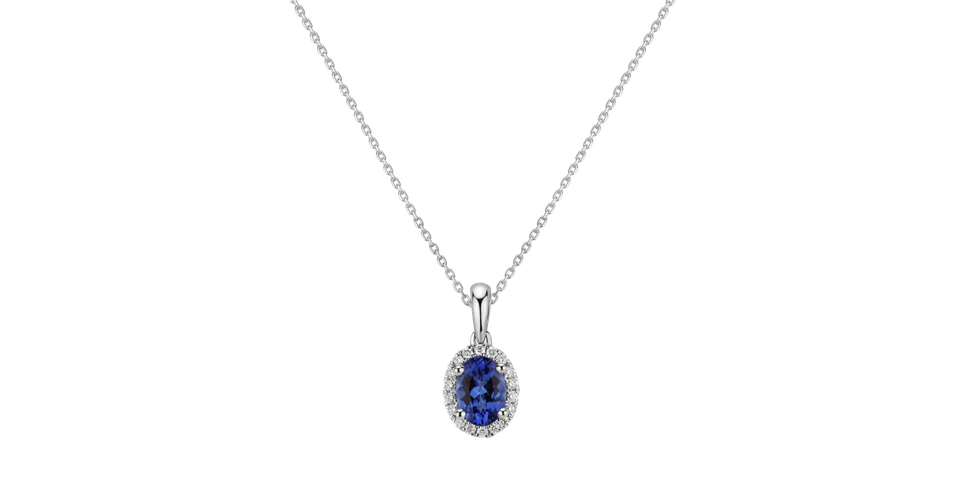 Diamond pendant with Tanzanite Princess Essence