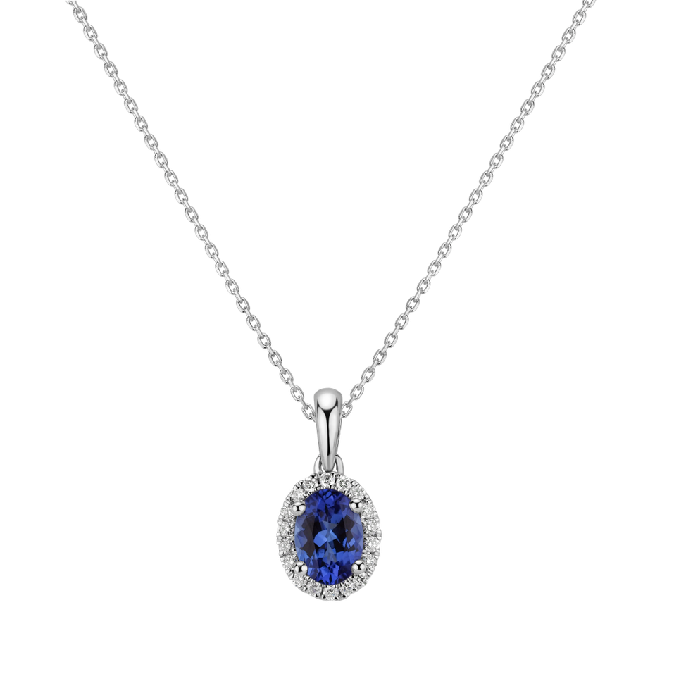 Diamond pendant with Tanzanite Princess Essence