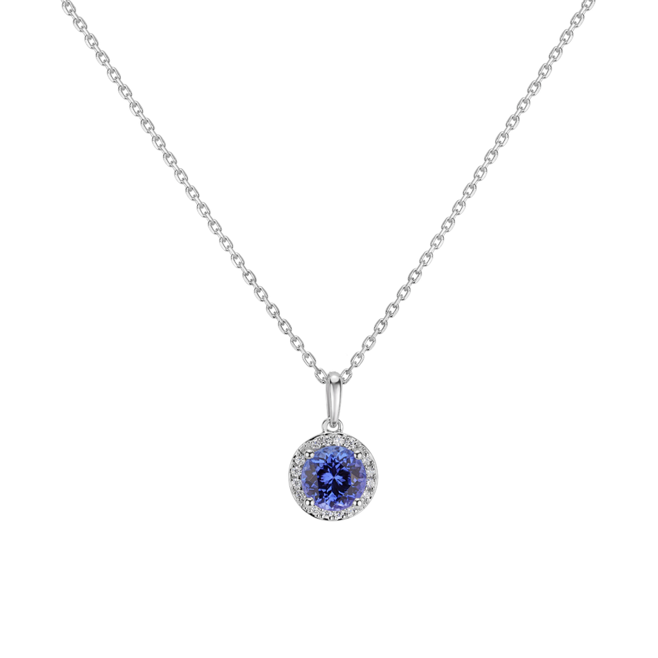 Diamond pendant with Tanzanite Secret Royalty